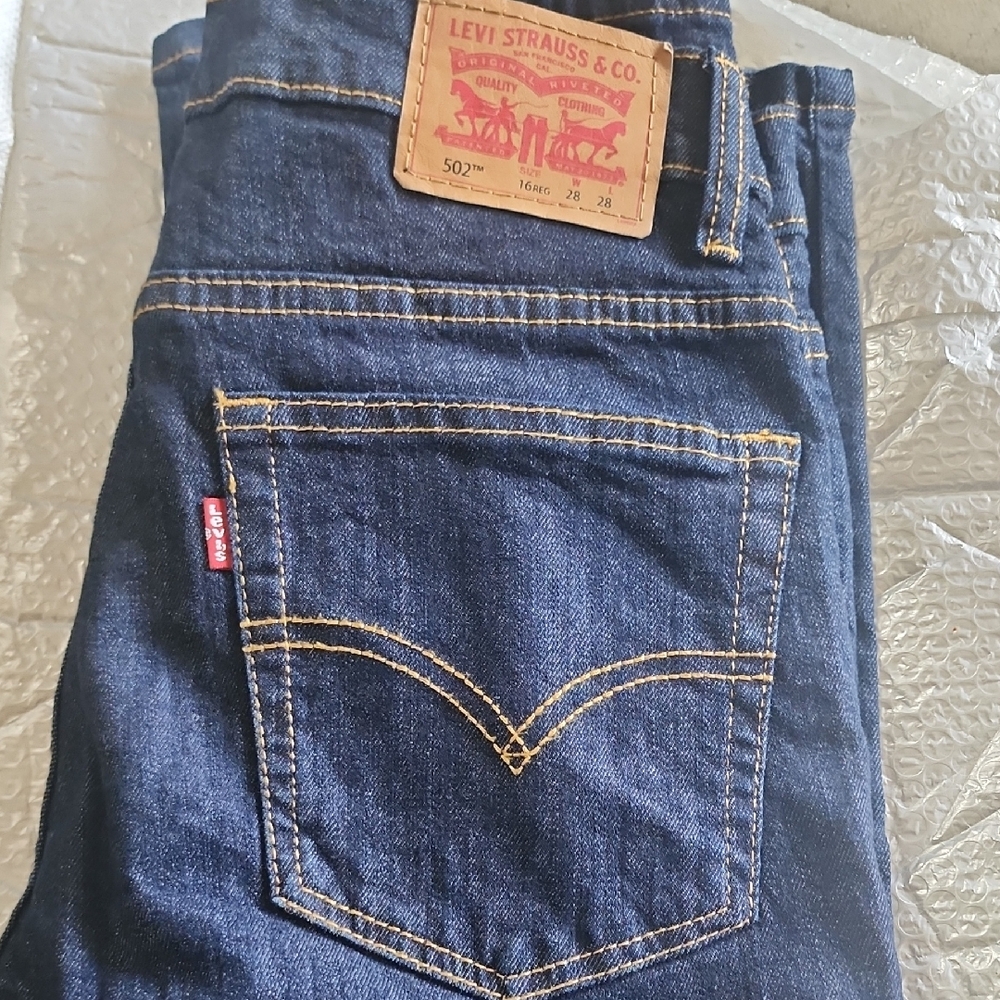 Levi's Dark Indigo Straight Jeans